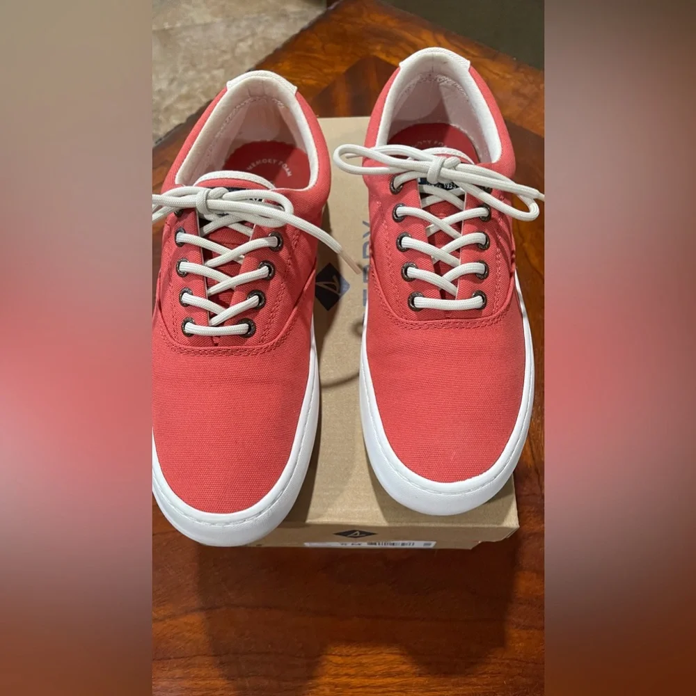 Sperry Top Sider Shoes cutter‎ cvo washed red men’s shoes size 8